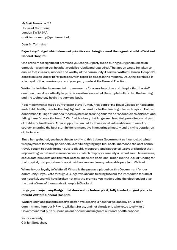 Sign our Petition: Demand Budget Funds Hospital