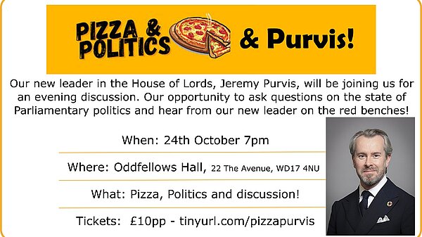 Pizza & Politics (and Purvis!)