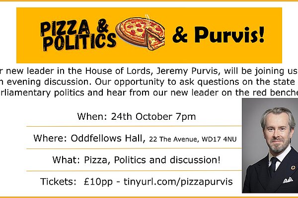 Pizza & Politics (and Purvis!)