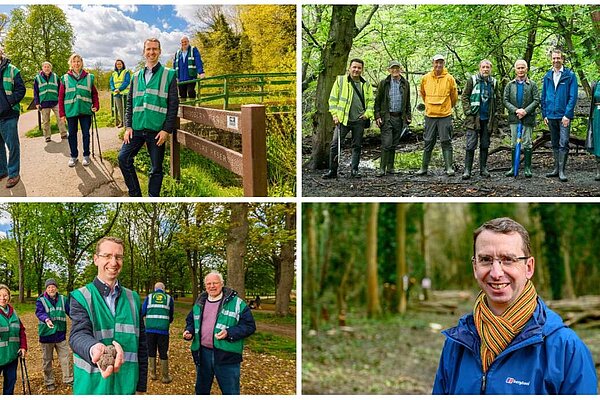 Various images of Peter Taylor in Cassiobury Park